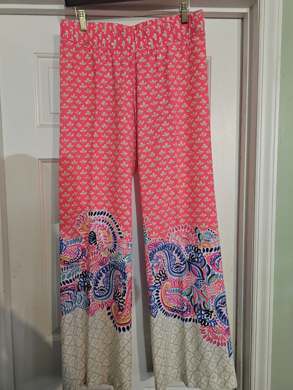 Lilly Pulitzer Coral Pink Floral Print Skirt